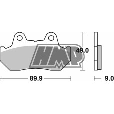 Pastilhas travão HONDA CB / CBX / CM / CN / CX / GL / NS R / VF C / VF F / VF / VF S / XLV R / XINGFU XF A / 572HF - SBS